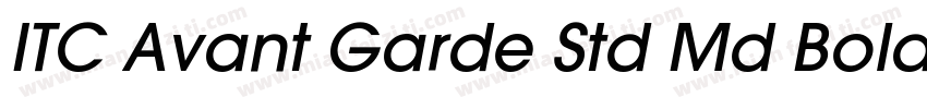 ITC Avant Garde Std Md Bold字体转换